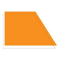 trapezoidal geometric icon vector