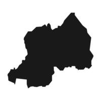 rwanda map icon vector