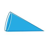 geometric cone icon vector