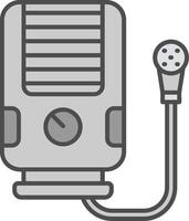 Water heater Line Filled Greyscale Icon vector