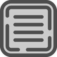 Text justify Line Filled Greyscale Icon vector