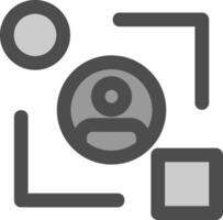 User experience design Line Filled Greyscale Icon vector