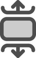 Carousel vertical Line Filled Greyscale Icon vector