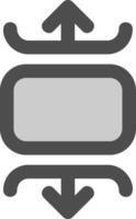 Carousel vertical Line Filled Greyscale Icon vector