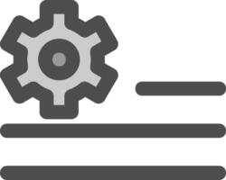 Deploy rules Line Filled Greyscale Icon vector