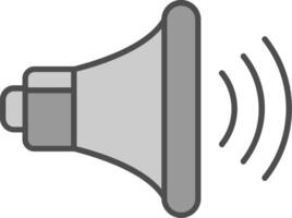 volume up Line Filled Greyscale Icon vector
