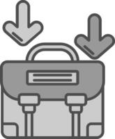 Career path Line Filled Greyscale Icon vector