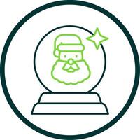 Jingle bell Line Circle Icon vector