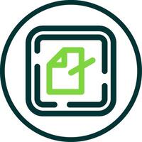 Edit file Line Circle Icon vector