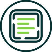 Left allignment Line Circle Icon vector