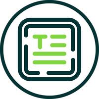 Align text Line Circle Icon vector
