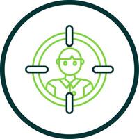 Target audience Line Circle Icon vector