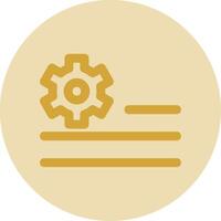 Deploy rules Line Yellow Circle Icon vector