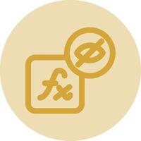 Hidden layer style Line Yellow Circle Icon vector