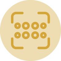 Reorder dots horizontal Line Yellow Circle Icon vector
