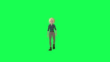 3d chroma sleutel geanimeerd Indisch baby tut hiphop dans links hoek video