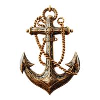 AI generated Anchor png isolated on transparent background