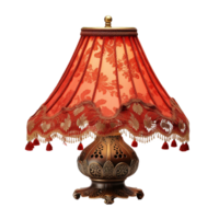 AI generated Fancy lamp shade png isolated on transparent background