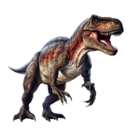 ai gegenereerd boos tyrannosaurus rex PNG geïsoleerd Aan transparant achtergrond