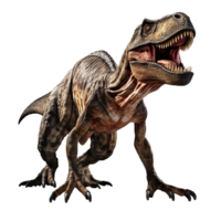 ai gegenereerd boos tyrannosaurus rex PNG geïsoleerd Aan transparant achtergrond