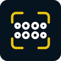 Reorder dots horizontal Line Yellow White Icon vector