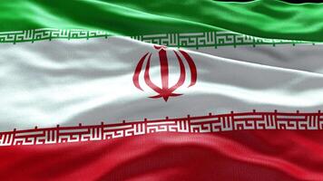 4k render Iran Flag video waving in wind Iran Flag Wave Loop waving in wind Real