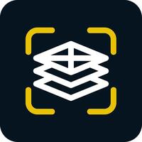 Fill adjustment layer Line Yellow White Icon vector