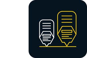 Infographic elements Line Yellow White Icon vector