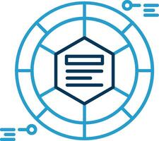 Infographic elements Line Blue Two Color Icon vector