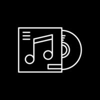 Cd cover Line Inverted Icon vector