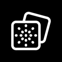 Grid dots Line Inverted Icon vector