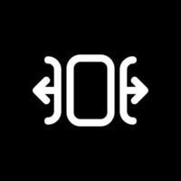 Carousel horizontal Line Inverted Icon vector