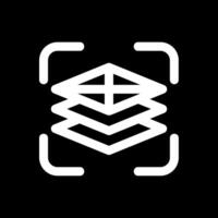 Fill adjustment layer Line Inverted Icon vector