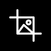 Crop selection Line Inverted Icon vector