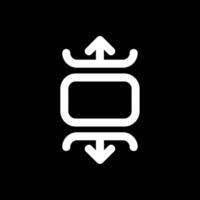 Carousel vertical Line Inverted Icon vector