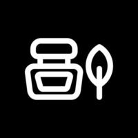 Ink bottle Line Inverted Icon vector