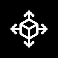 3d move Line Inverted Icon vector
