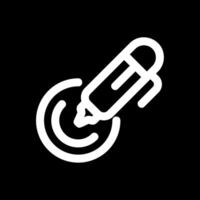 Pen pressure Line Inverted Icon vector