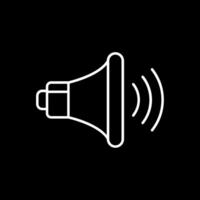 volume up Line Inverted Icon vector