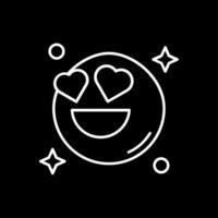 In love Line Inverted Icon vector