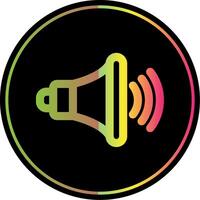Volume up Line Gradient Due Color Icon vector