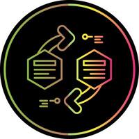 Infographic elements Line Gradient Due Color Icon vector