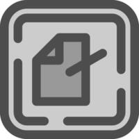 Edit file Line Filled Greyscale Icon vector