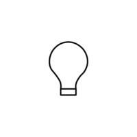 Lamp Vector Symbol for Stores and Shops. Perfect for web sites, books, stores, shops. Editable stroke in minimalistic outline style