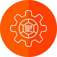 Infographic elements Line Red Circle Icon vector