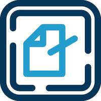 Edit file Line Blue Two Color Icon vector