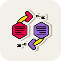 Infographic elements Line Filled White Shadow Icon vector