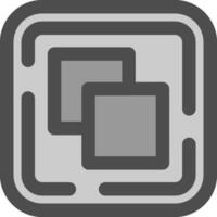 Drag and drop Line Filled Greyscale Icon vector