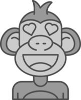 In love Line Filled Greyscale Icon vector