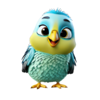 AI generated cute colorful Budgerigar isolated on transparent background png